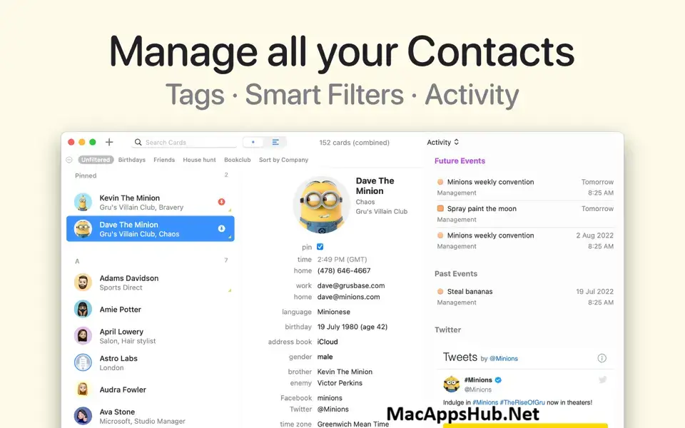 BusyContacts for macOS screenshot