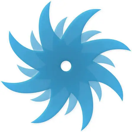 ClamXAV for Mac app icon, blue pinwheel shape.