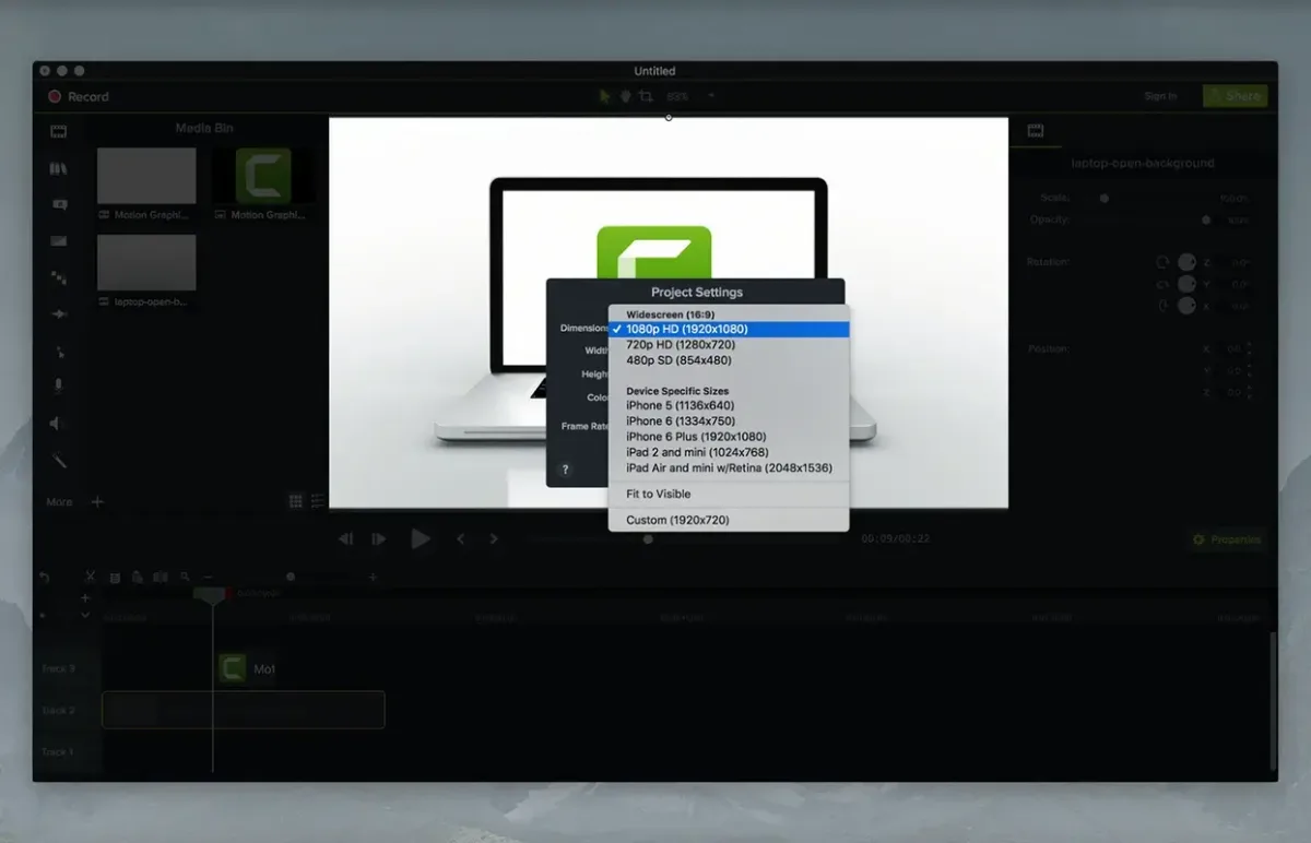 camtasia-for-mac-project-settings
