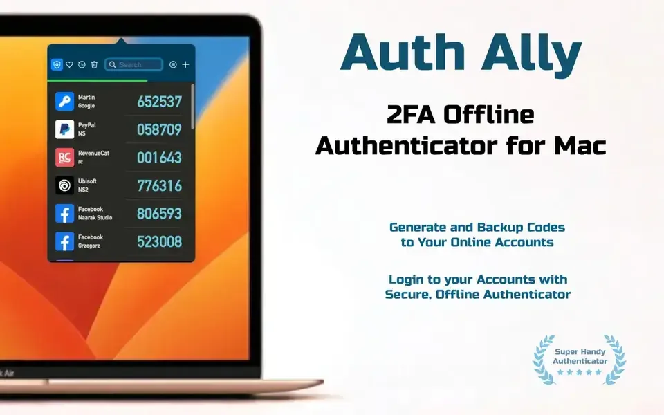 auth-ally-for-mac-2fa-authenticator
