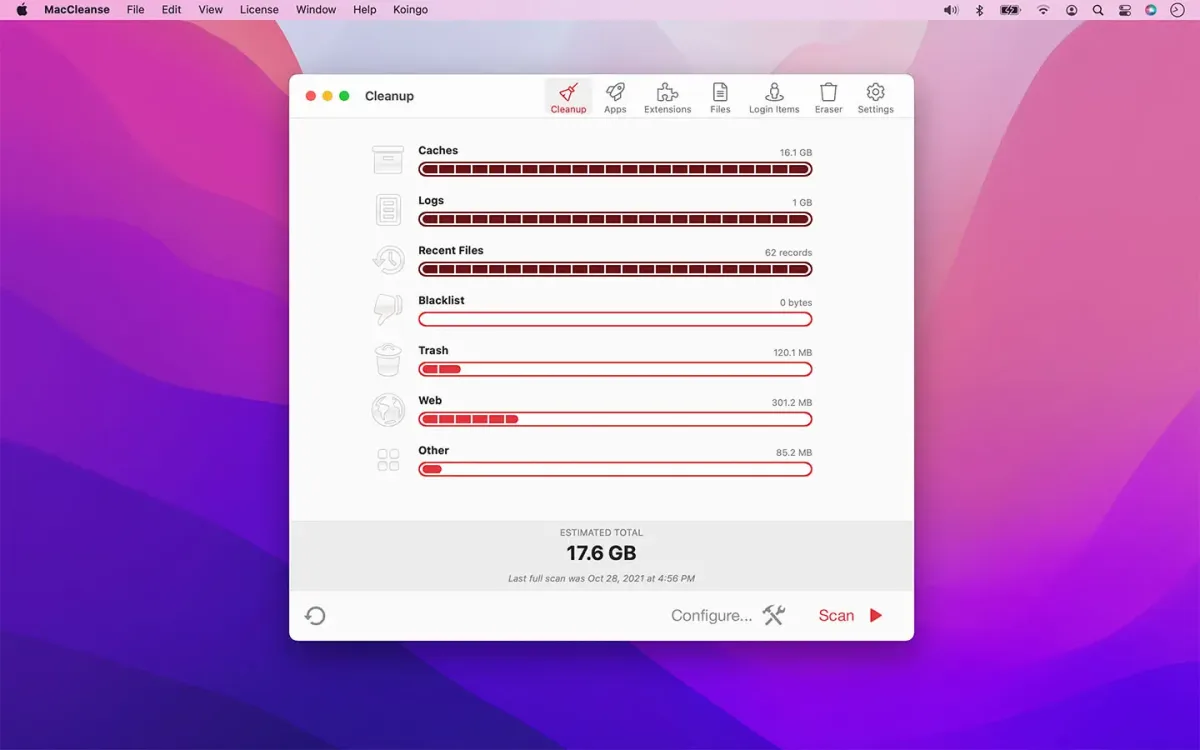 MacCleanse-for-mac-cleanup-window