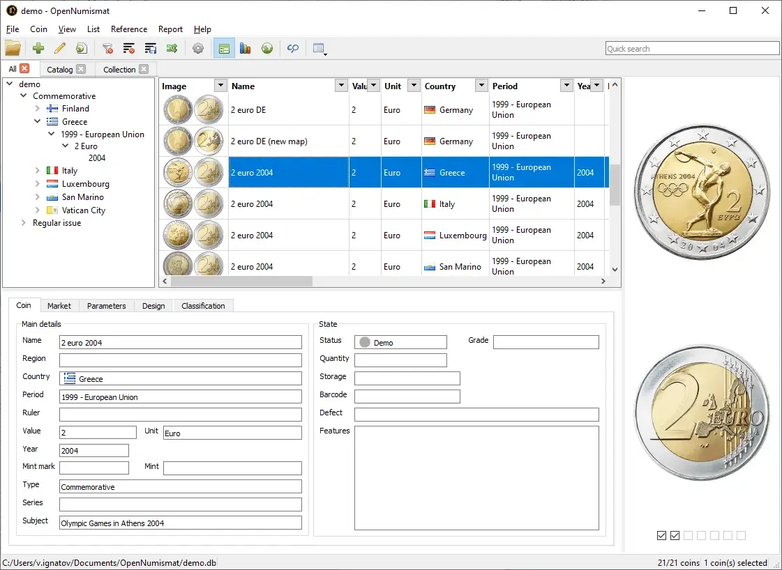 OpenNumismat 2
