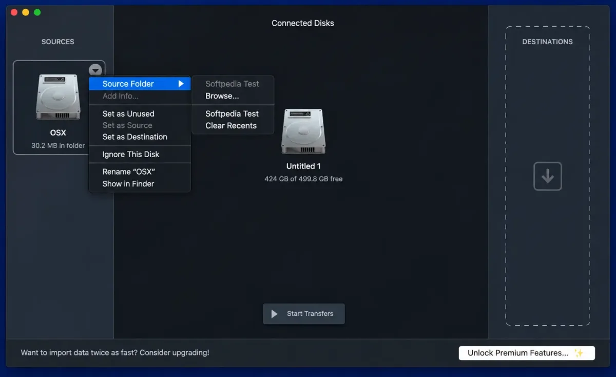 Offshoot-Mac-app-Connected-Disks-Transfer-Interface