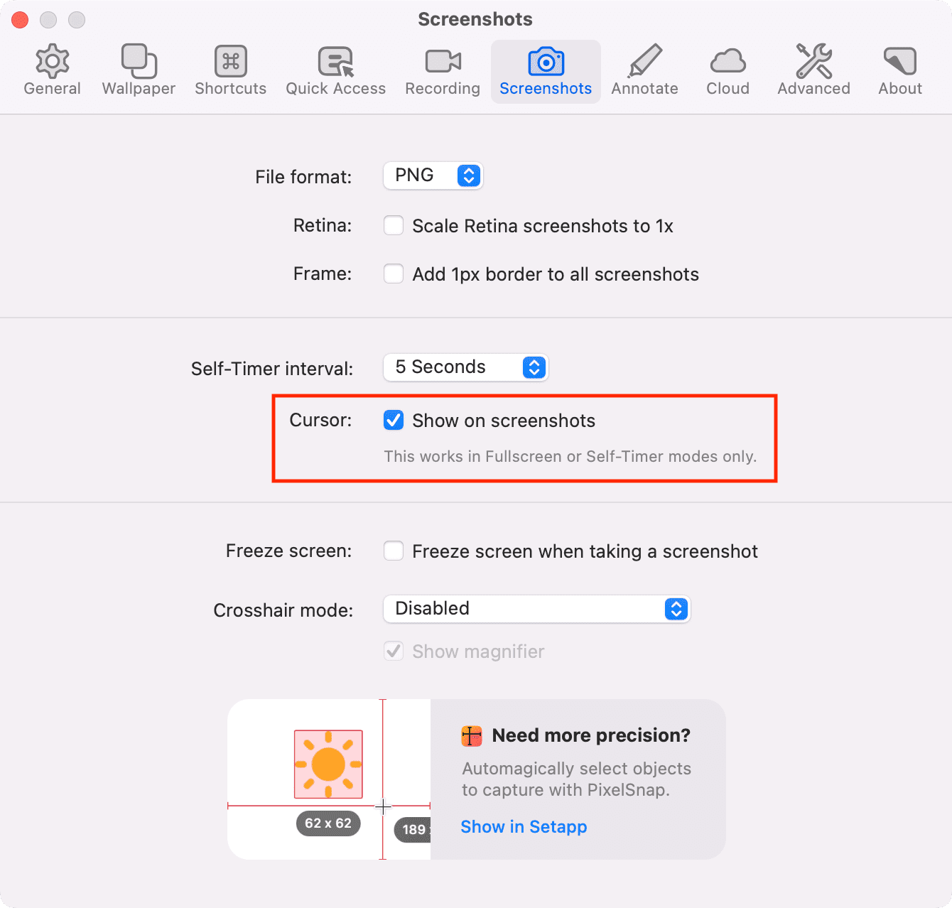 Cursor macOS screenshot