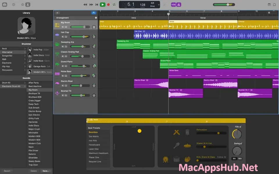 GarageBand for macOS screenshot