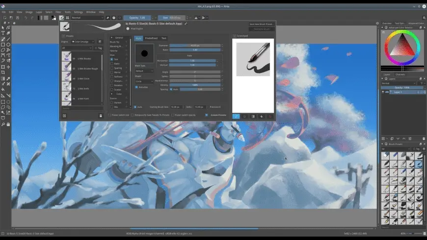 Krita mac screenshot
