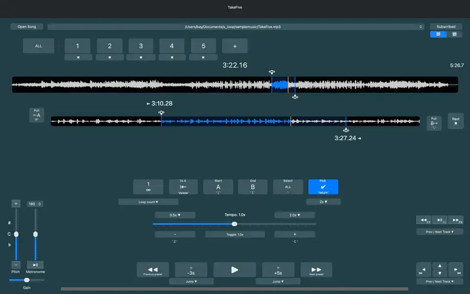 Loopman macOS shot