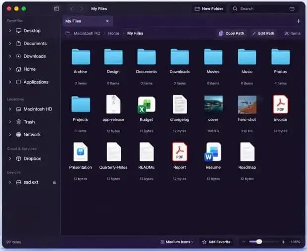 SADFinder macOS screenshot
