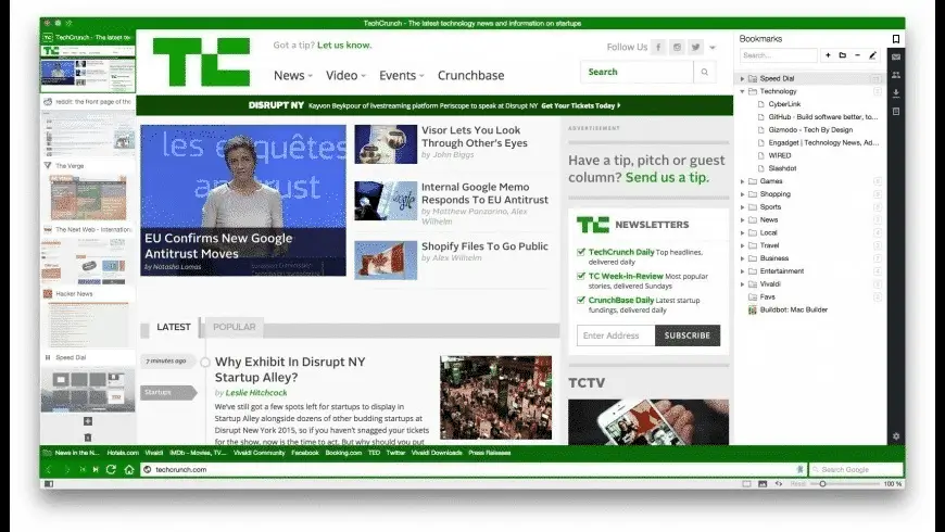 Vivaldi macOS screenshot